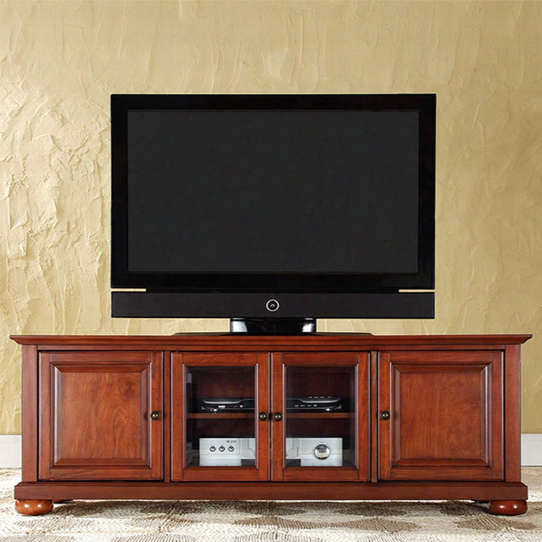 Crosley Alexandria 60 Inch Low Profile Tv Stand In Classic Cherry