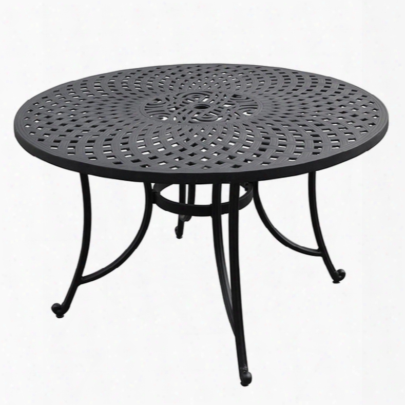 Crosley Sedona 46 Inch Dining Table In Charcoal Black
