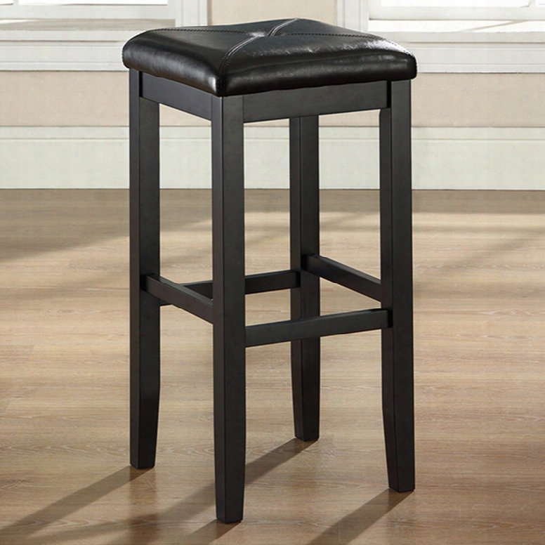 Crosley Upholstered Bar Stool - Set Of 2 In Black