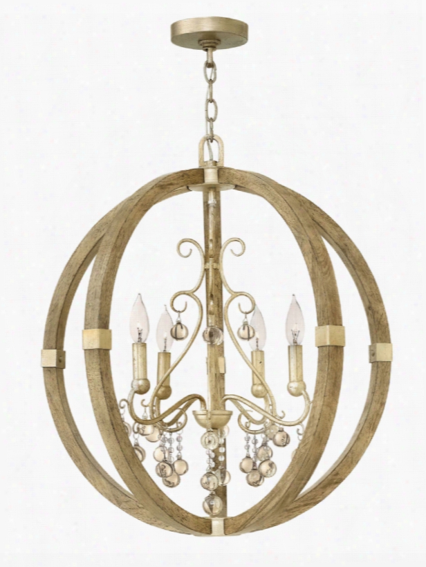 Fredrick Ramond Abingdon Silver Leaf Foyer Light