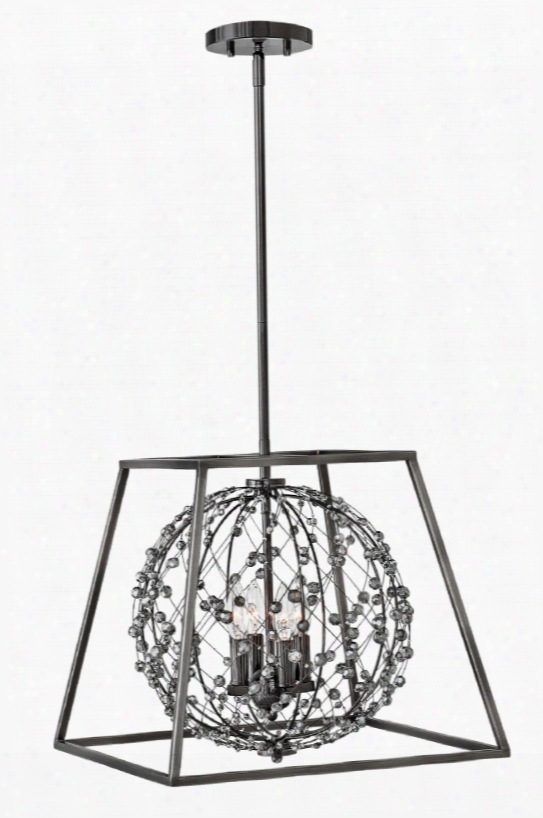 Fredrick Ramond Artemis 4-light Chandelier In Antique Nickel