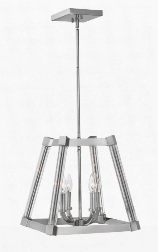 Fredrick Ramond Empirer 4-light Foyer Pendant In Polished Nickel