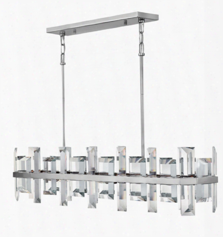 Fredrick  Ramond Odette 8-light Chandelier In Polished Nickel