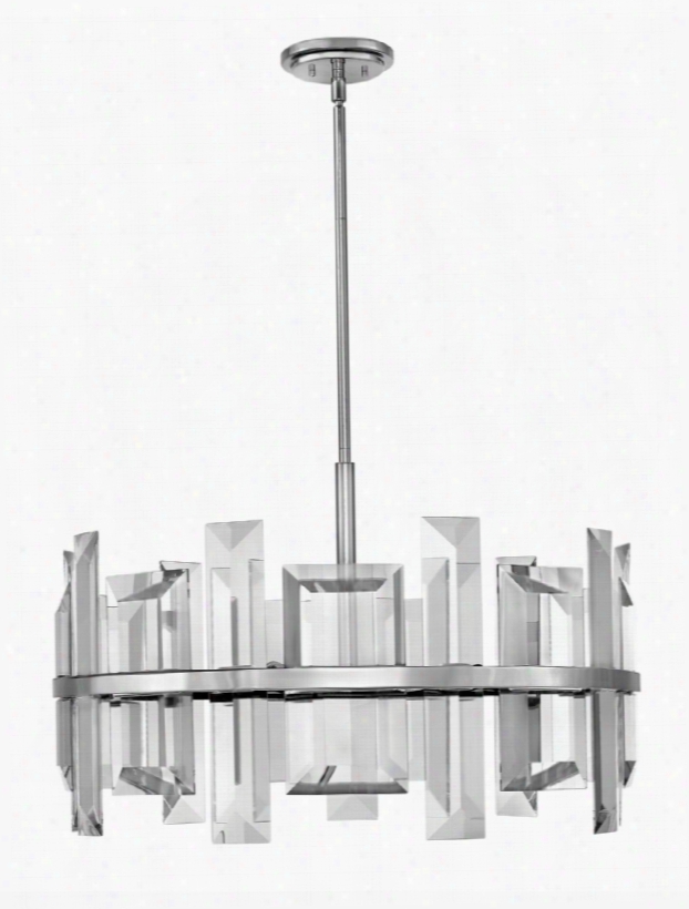 Fredrick Ramond Odette 9-light Chandelier In Polished Nickel