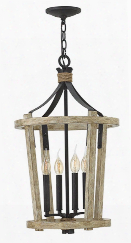 Fredrick Ramond Sherwood 4-light Chandelier In Cottage Whitewash