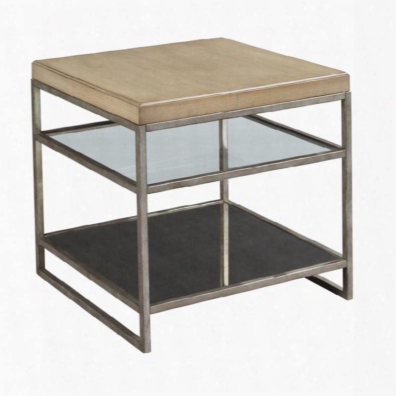 Hammary Centre Point Mixed Media Square End Table