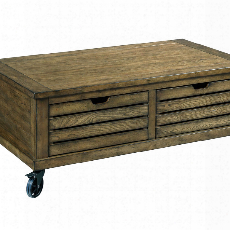 Hammary Elm Ridge Rectangular Storage Cocktail Table