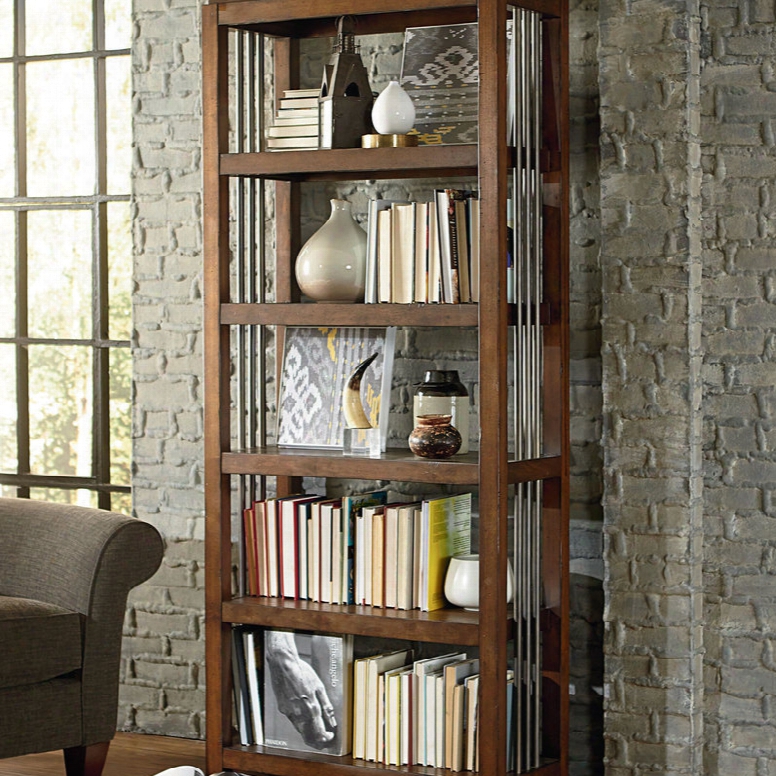 Hammary Hidden Treasures Bookcase In Medium Satin