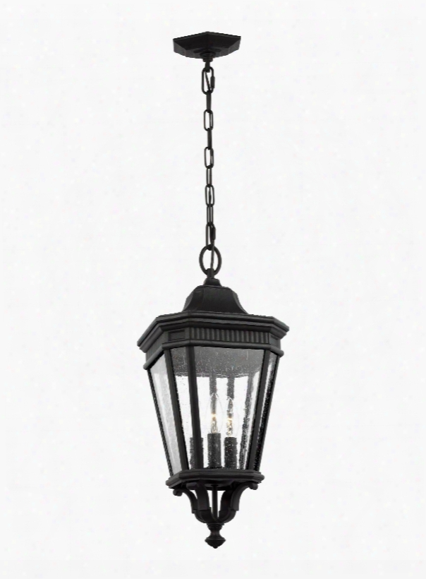 Murray Feiss Cotswold Lane 3-light Hanging Lantern In Black