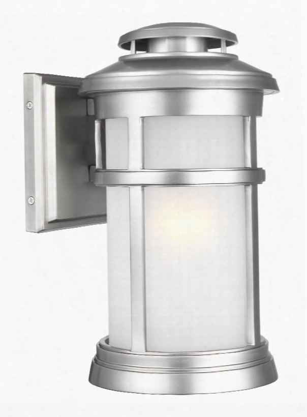 Murray Feiss Newport 1-light Wall Lantern In Painted Brushed Steel