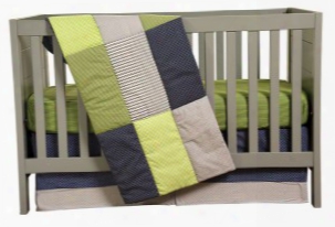 Trend Lab Perfectly Preppy 3 Piece Crib Bedding Set