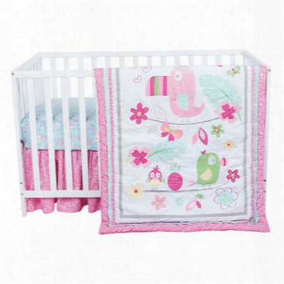 Trend Lab Tropical Tweets 3 Piece Crib Bedding Set