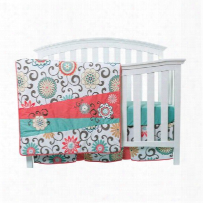 Trend Lab Waverly Pom Pom Play 4 Piece Crib Bedding Set