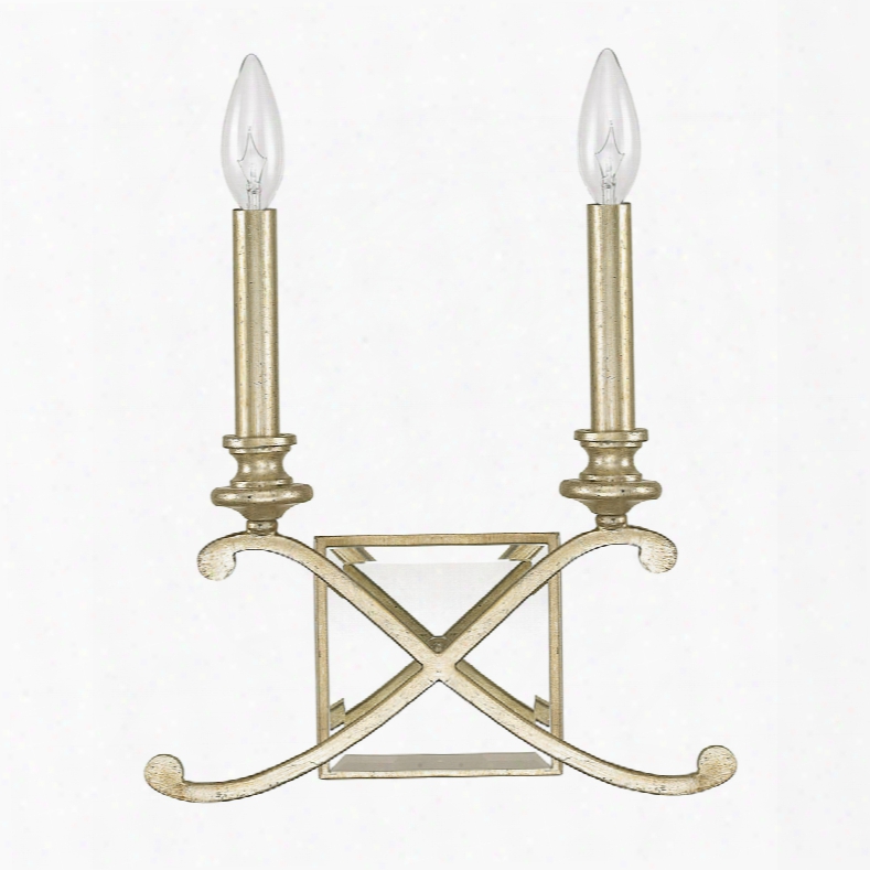 Capital Lighting Alexander 2-light Sconce In Winter Gold