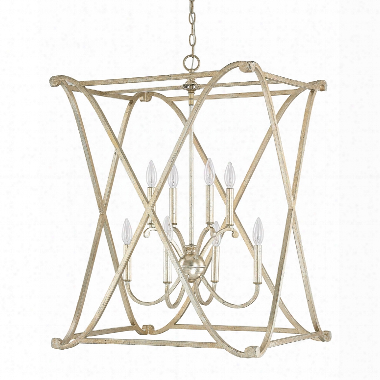 Capital Lighting Alexander 8-light Foyer Pendant In Winter Gold