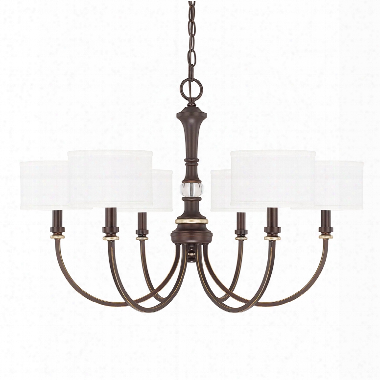 Capital Lighting Asher 6-light Champagne Bronze Chandelier