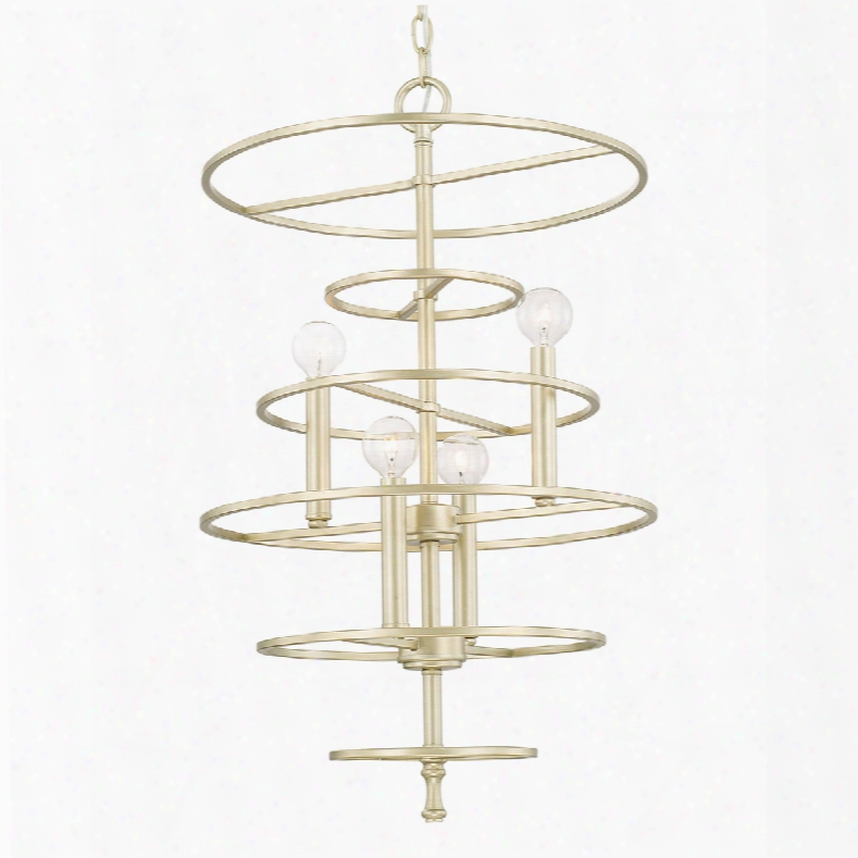 Capital Lighting Aurora 4-light Foyer Pendant In Soft Gold