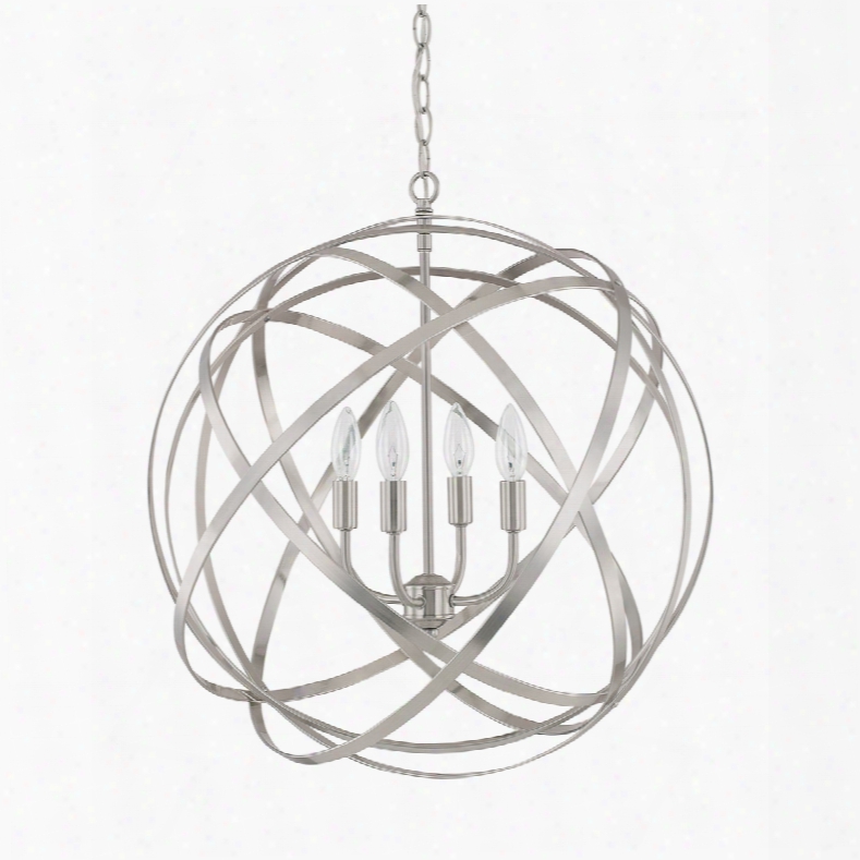 Capital Lighting Axis 4-light Pendant In Brushed Nickel