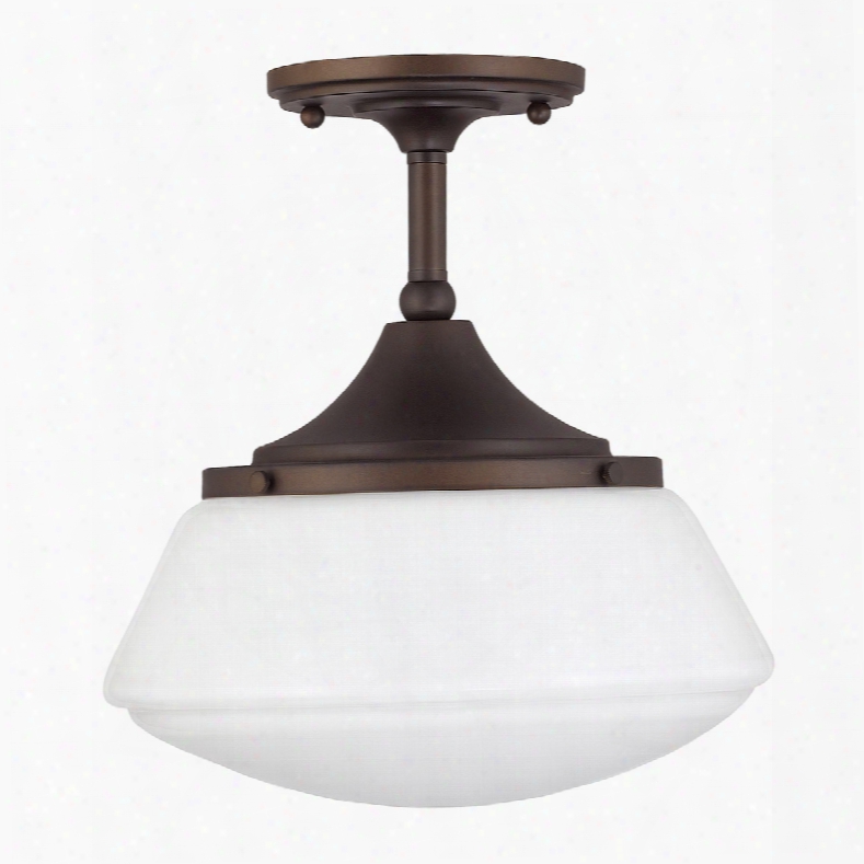 Capital Lighting Baxter 1-light Burnished Bronze Semi-flush