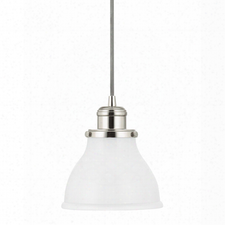 Capital Lighting Baxter 1-light Polished Nickel Mini Pendant