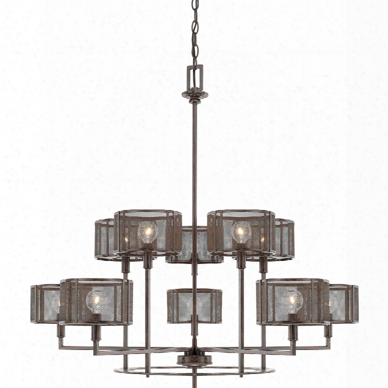 Capital Lighting Bennett 10-light Channdelier In Russet