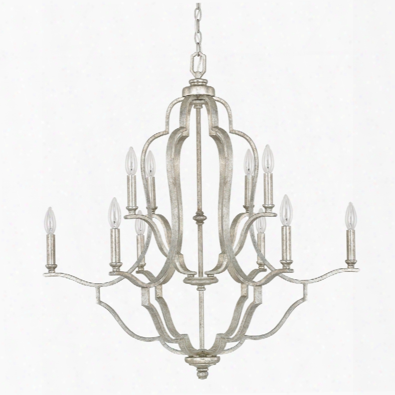 Capital Lighting Blair 10-light Chandelier In Antique Silver