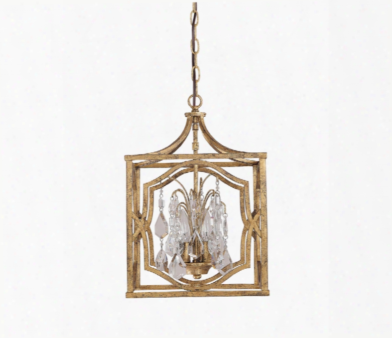 Capital Lighting Blakely 3-light Foyer With Flush Mount Option In Antique Gold