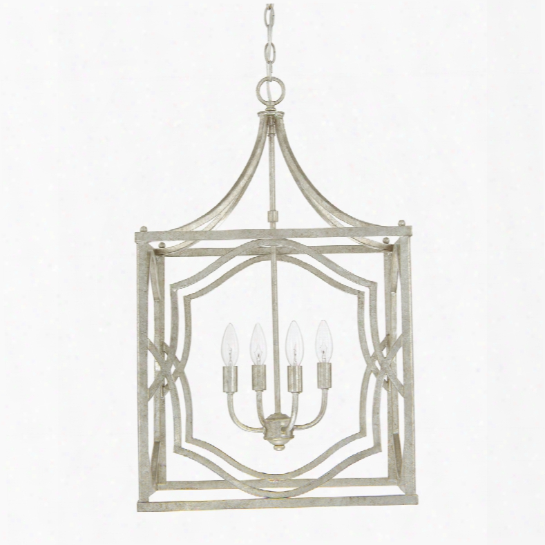 Capital Lighting Blakely 4-light Foyer Pendant In Antique Silver
