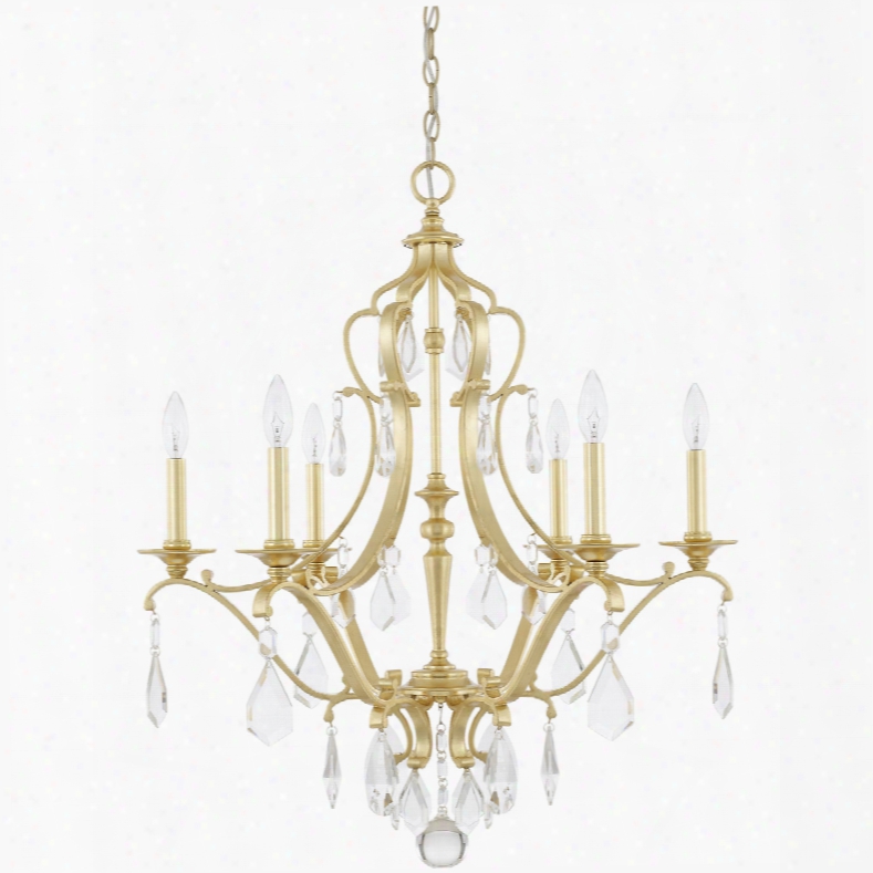 Capital Lighting Blakely 6-light Chandelier In Capital Gold