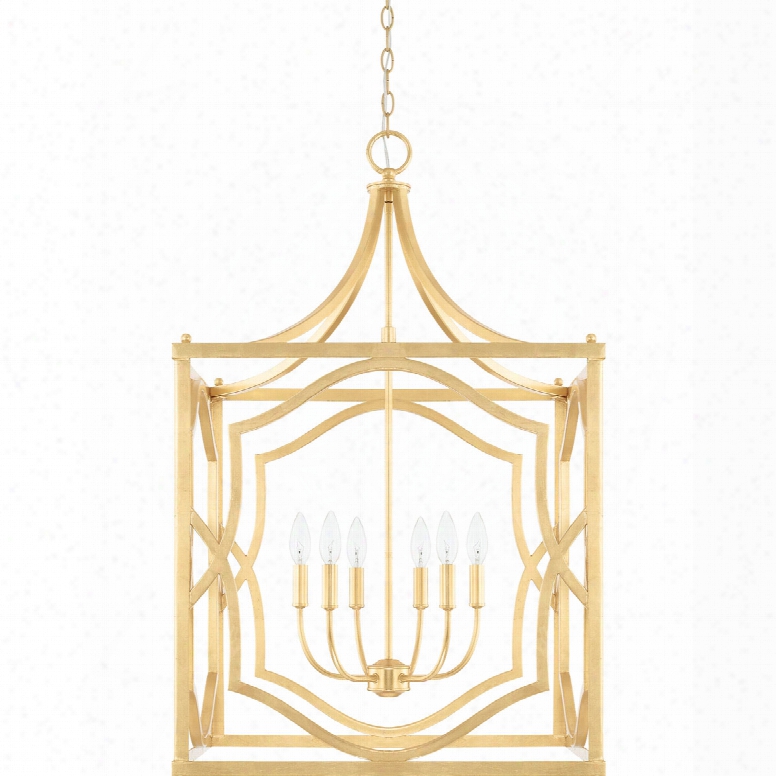 Capital Lighting Blakely 6-ight Foyer Pendant In Capital Gold