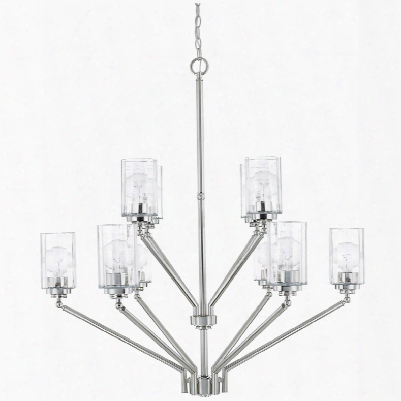 Capital Lighting Camden 10-light Chandelier In Polished Nickel