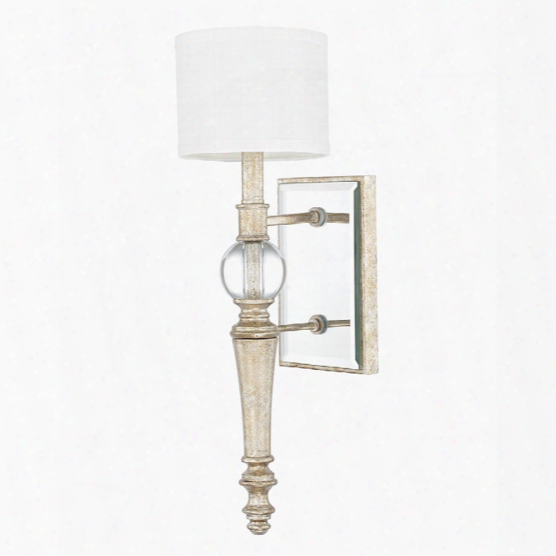 Capital Lighting Carlyle 1-light Sconce In Gilded Silver