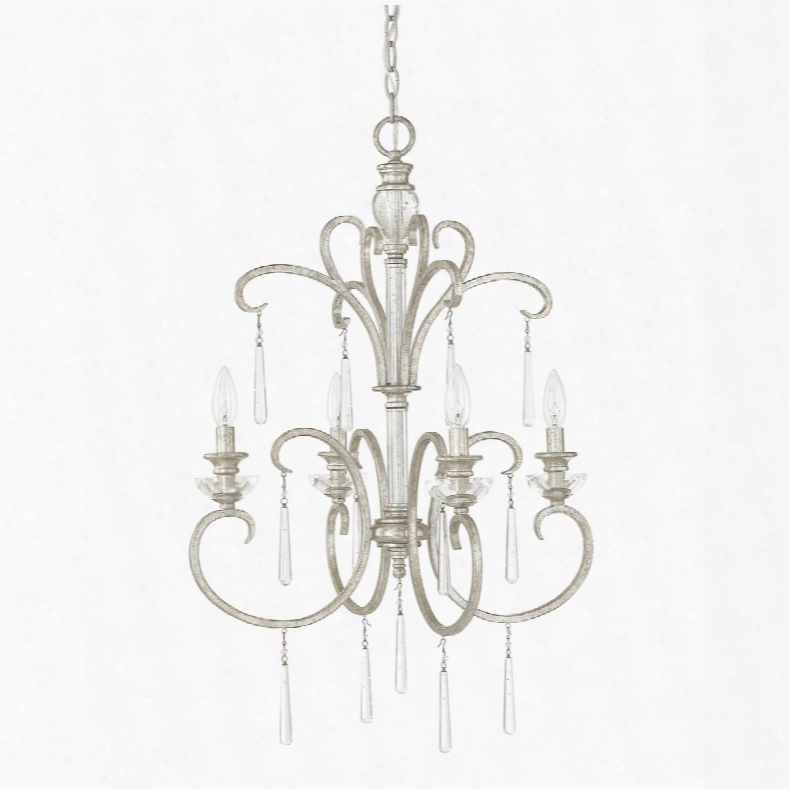 Capital Lighting Celine 4-light Foyer Fixture In Antique Silver