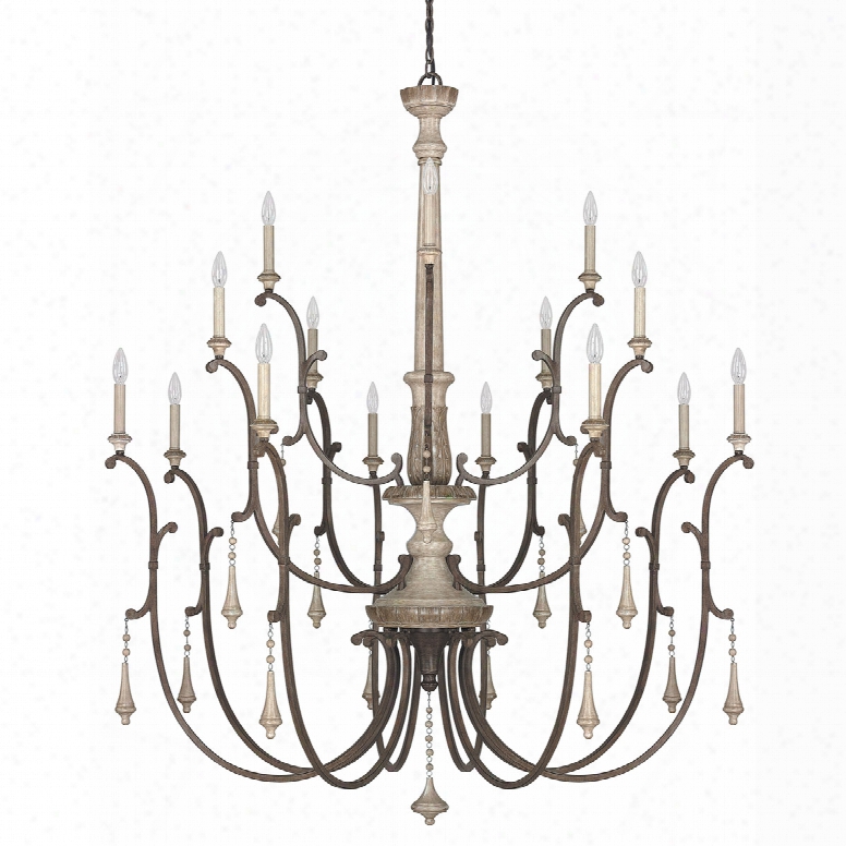 Capital Lighting Chateau 16-light Chandelier In French Oak