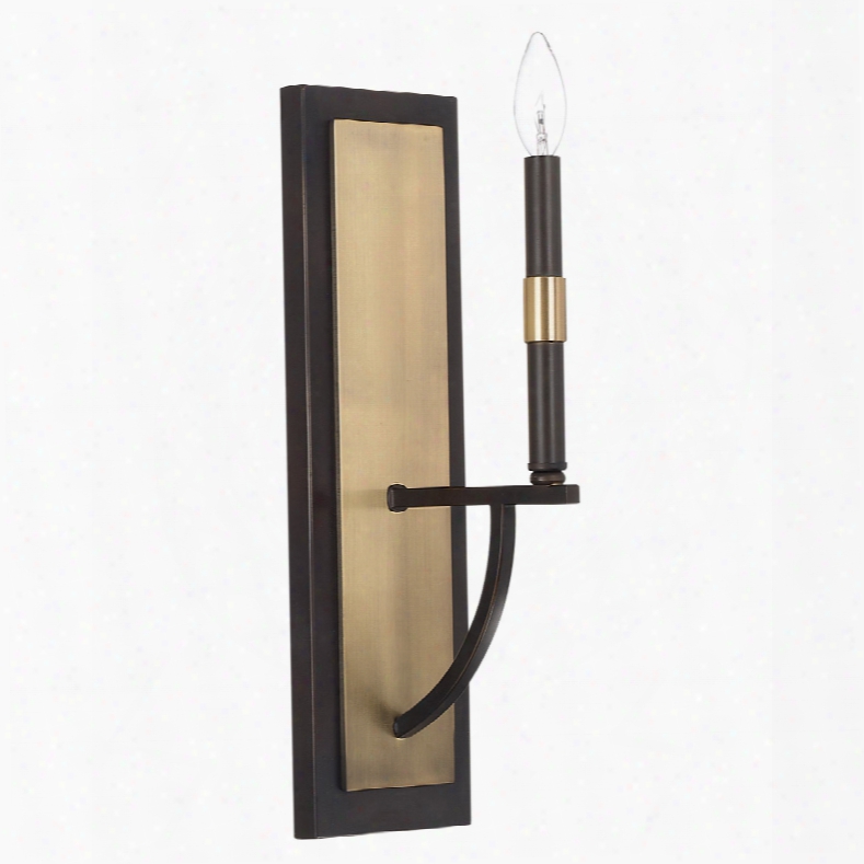 Capital Lighting Cole 1-light Sconce In Aged Brass And Old Bronze