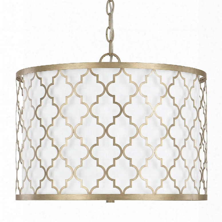 Capital Lighting Ellis 3-light Dual Mount Pendant In Brushed Gold