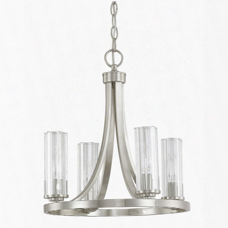 Capital Lighting Emery 4-light Mini Chandelier In Brushed Nickel