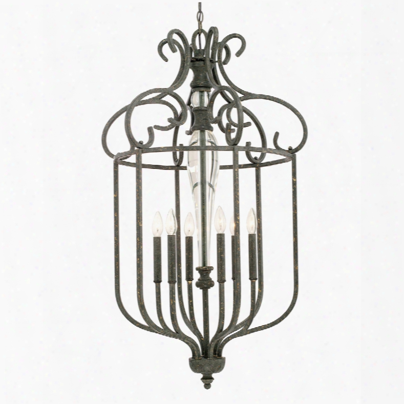 Capital Lighting Everleigh 6-light Foyer Pendant In French Greige