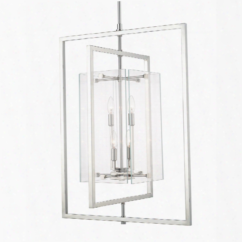 Capital Lighting Foyers 4-light Pendant In Polished Nickel