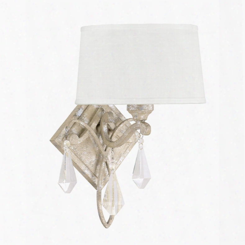 Capital Lighting Harlow 1-light Sconce In Silver Quartz