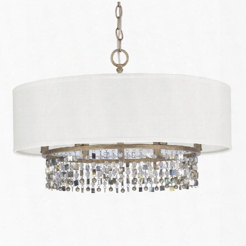 Capital Lighting Harper 6-light Dual Mount Pendant In Brushed Gold