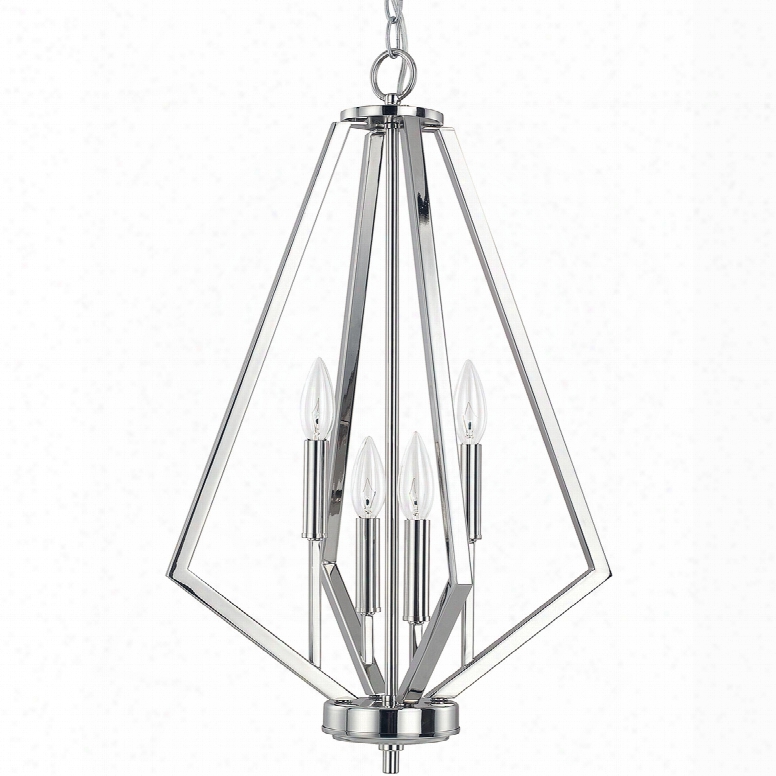 Capital Lighting Homeplace 4-light Foyer Pendant In Polished Nickel