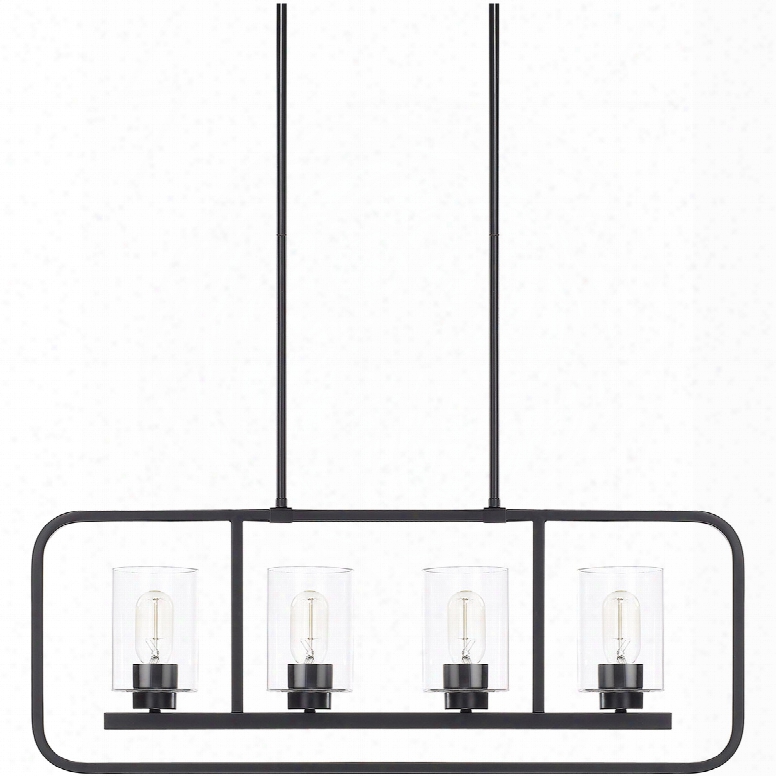 Capital Lighting Home Place 4-light Island Fixture In Matte Black