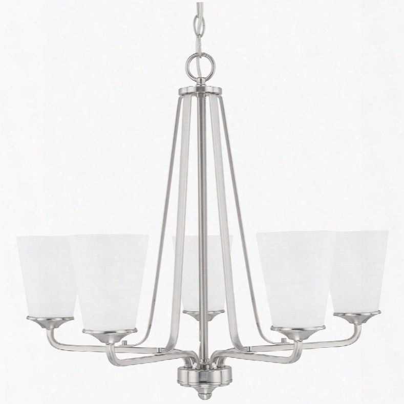 Capital Lighting Homeplace 5-light Brushed Nickel Chandelier