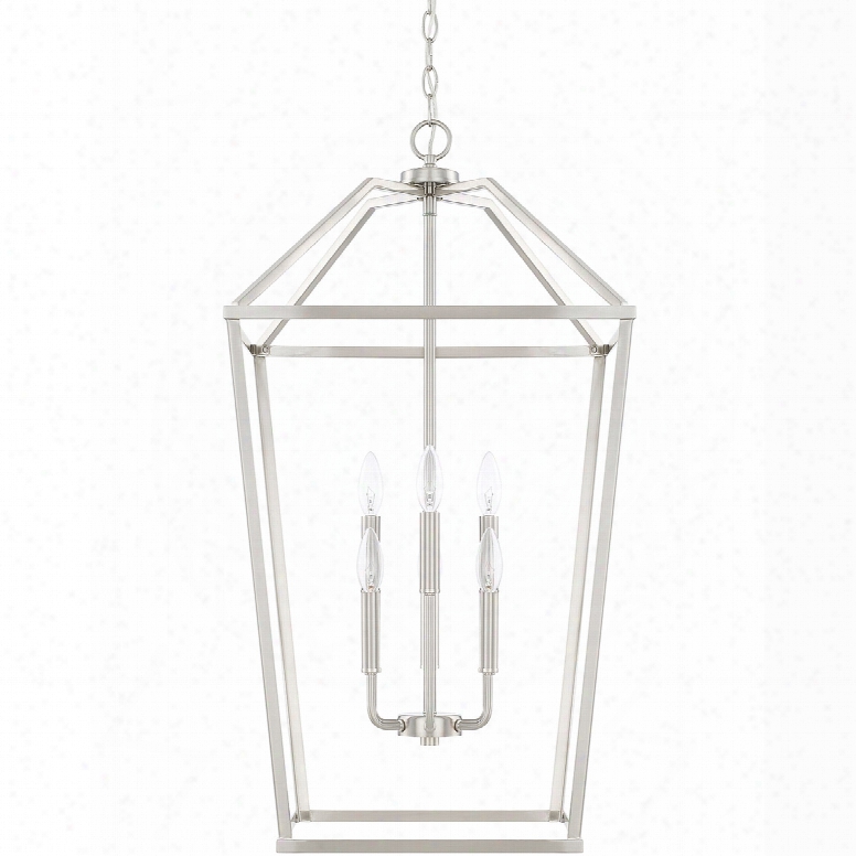 Capital Lighting Homeplace 6-light Foyer Pendant In Brushed Nickel