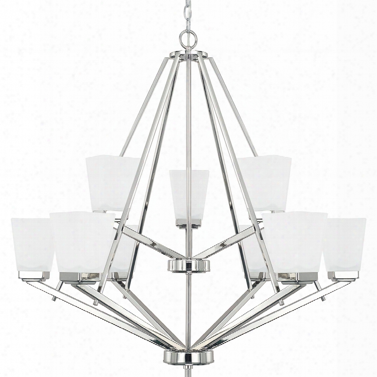 Capital Lighting Homeplace 9-light 34 Inch Chandelier In Polished Nickel