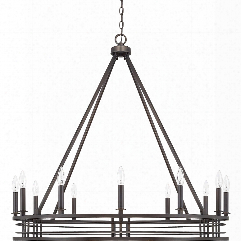 Capital Lighting Knox 12-light Chandelier In Old Bronze