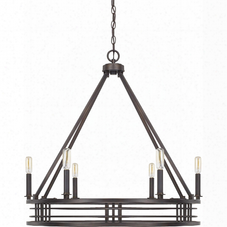 Capital Lighting Knox 6-light Chandelier In Old Bronze