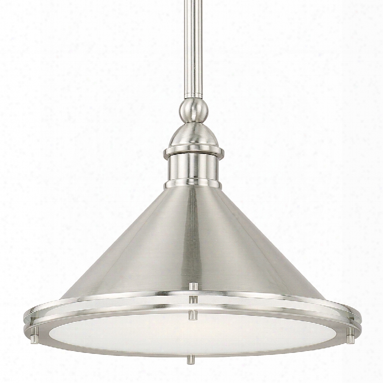 Capital Lighting Langley 1-light Pendant In Brushed Nickel