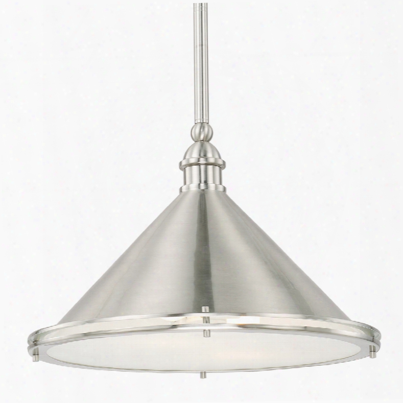 Capital Lighting Langley 2-light Pendant In Brushed Nickel